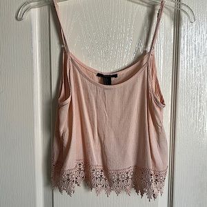 Size small pink Forever 21 crop top.